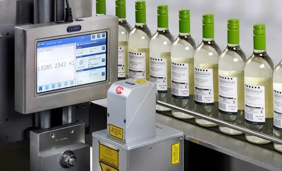 Codificadora industrial laser, Linx CSL60, linha de produção
